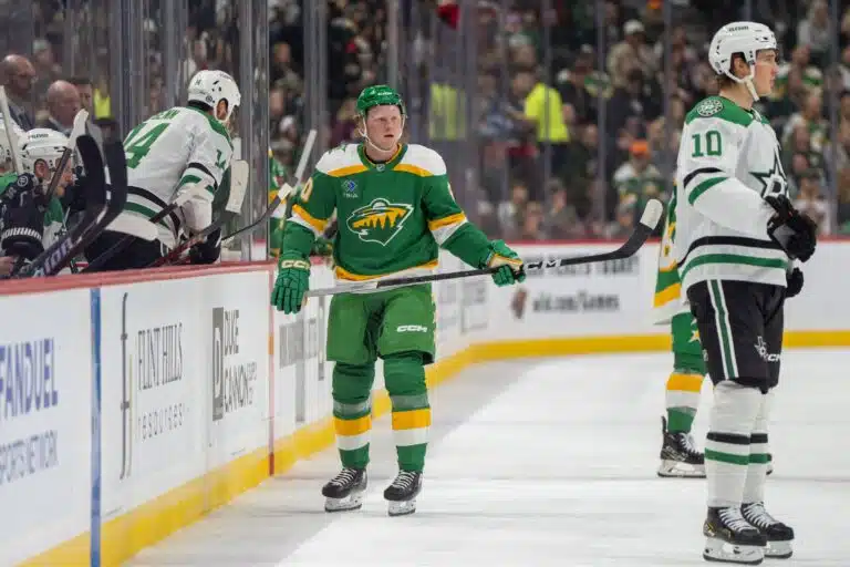 Michael Milne Minnesota Wildin paidassa
