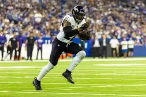 NFL-seura Baltimore Ravensin tähtipelaaja Derrick Henry