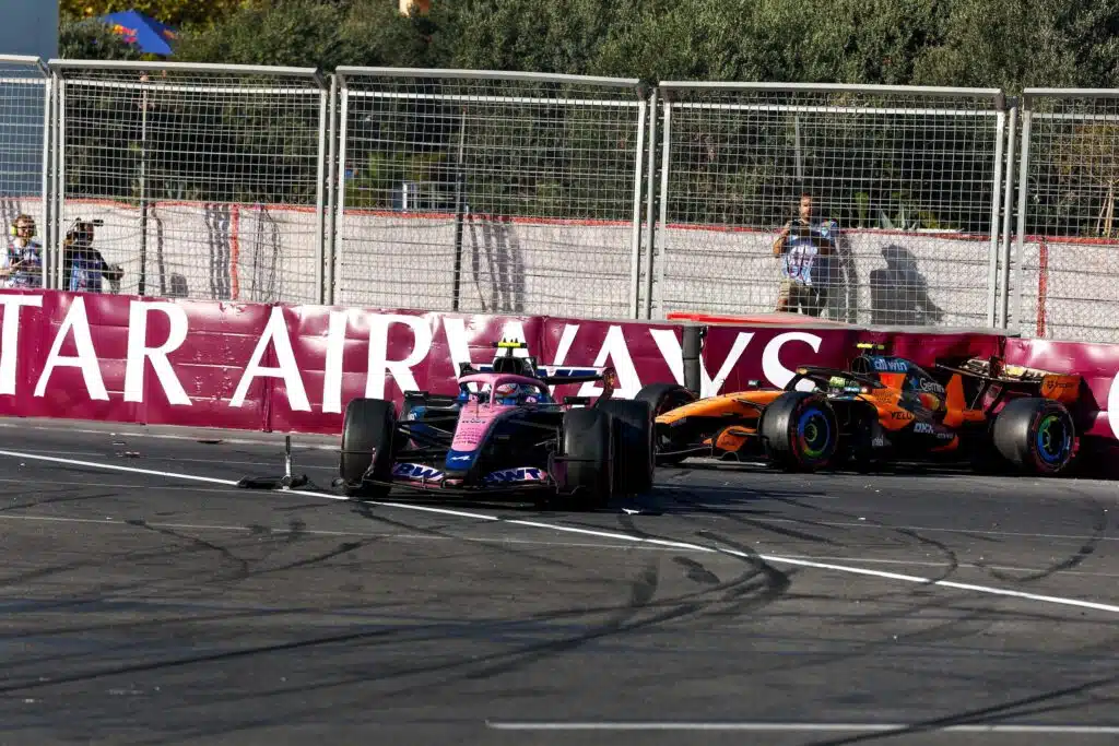 F1-talli julkaisi vakavan lausunnon Bakun jälkeen - paljasti vastenmielisen ilmiön Alpinen Franco Colapinto kolaroi McLarenin Lando Norrisin kanssa Bakussa 2026