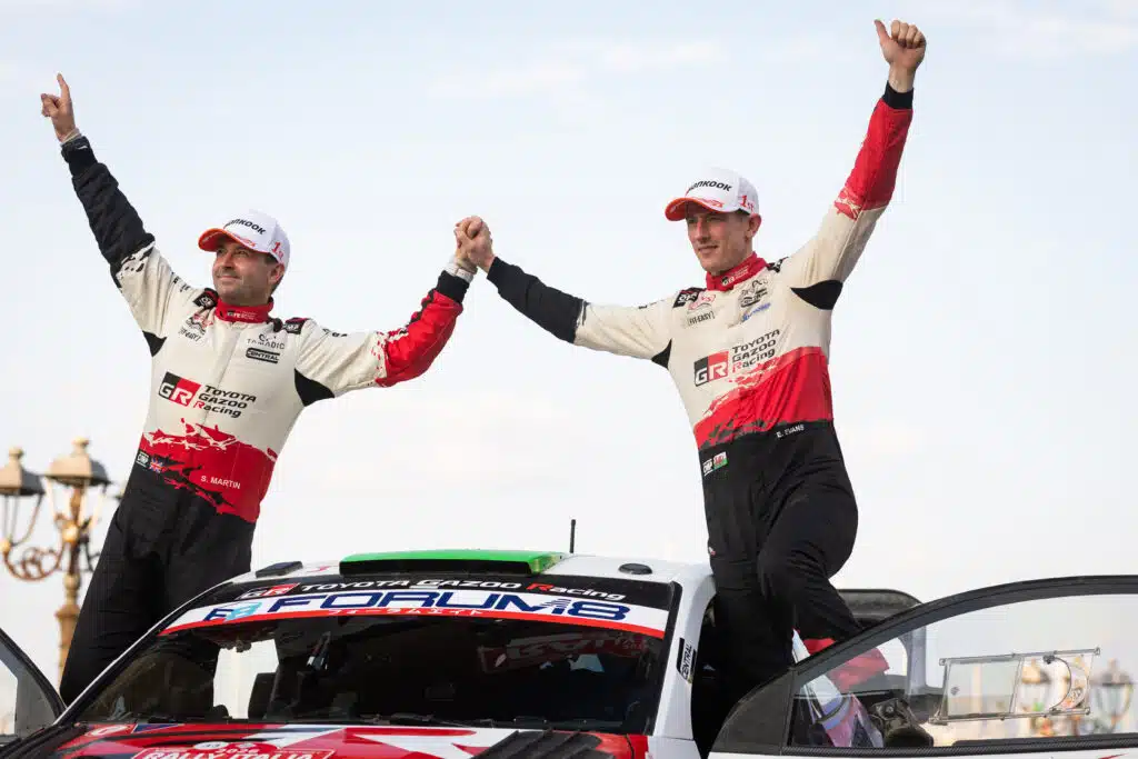 Elfyn Evansilla oli yksi tunne yli kaiken mestaruuden ratkettua - ”Koko vuoden työn tulos” Elfyn Evans, 2026 Sardinia